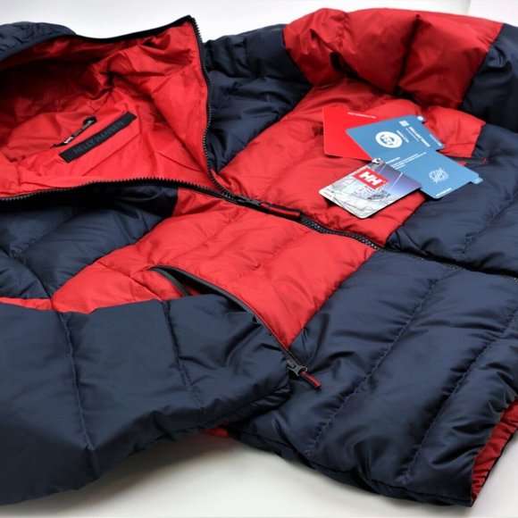 New HELLY HANSEN RWB Reversible Down Jacket Men's Size XL PrimaLoft HH - Picture 7 of 16